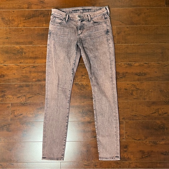 CITIZENS OF HUMANITY Avedon Low Rise Skinny Leg Mauve Distressed Jeans Size 28 - Picture 2 of 13